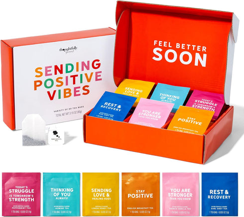 Sending Positive Vibes Get well Tea Gift Set